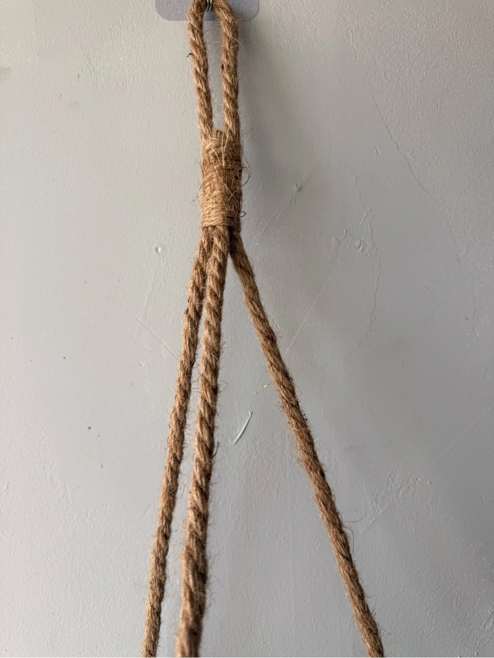 Handmade Hanging Double Basket - Natural Jute